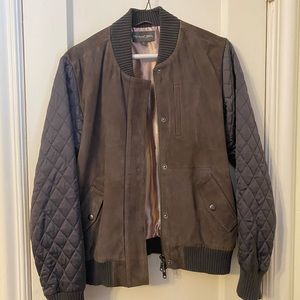 Michael Stars Grey Bomber Jacket - Size S